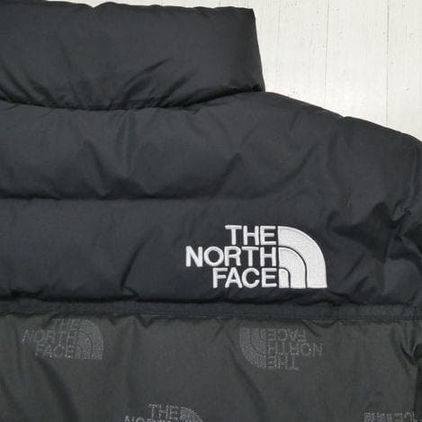 ザ ノースフェイス プリンテッド ヌプシ ダウンジャケット 160cm 黒