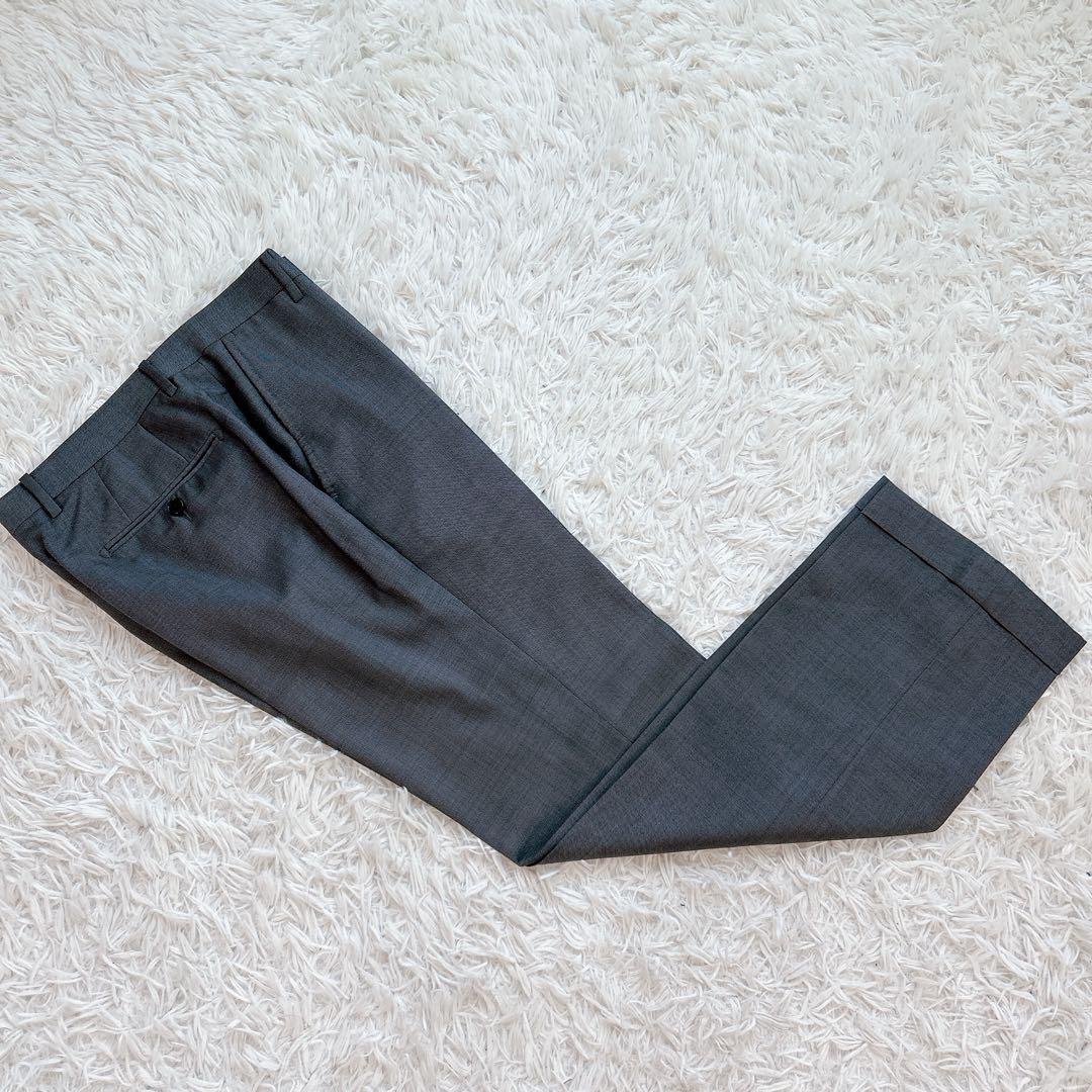 美品 リングジャケット スーツ テーラードジャケット SHIPS シルク グレー