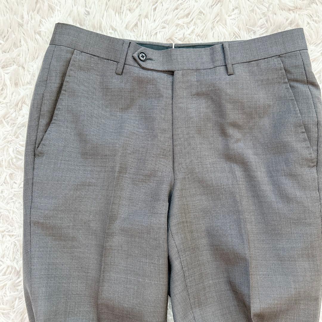 美品 リングジャケット スーツ テーラードジャケット SHIPS シルク グレー