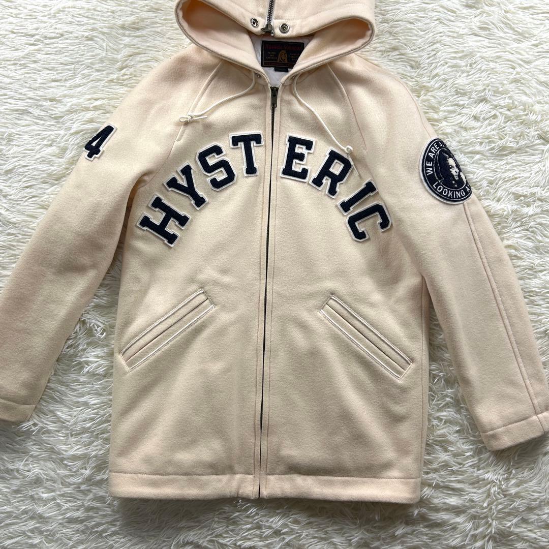ヒステリックグラマー　フード　スタジャン　ジップ ヒスガール　ワッペン
