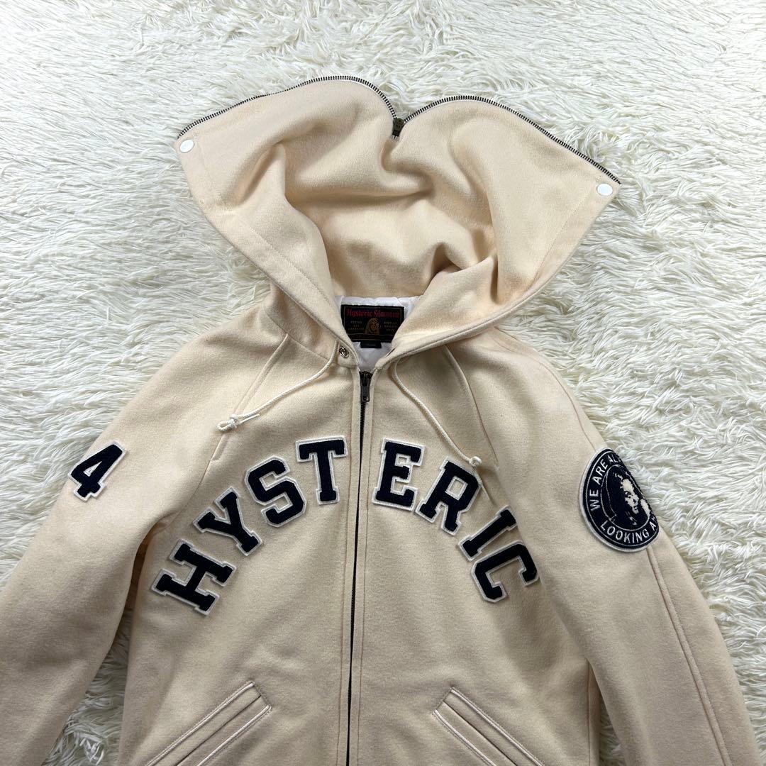 ヒステリックグラマー　フード　スタジャン　ジップ ヒスガール　ワッペン