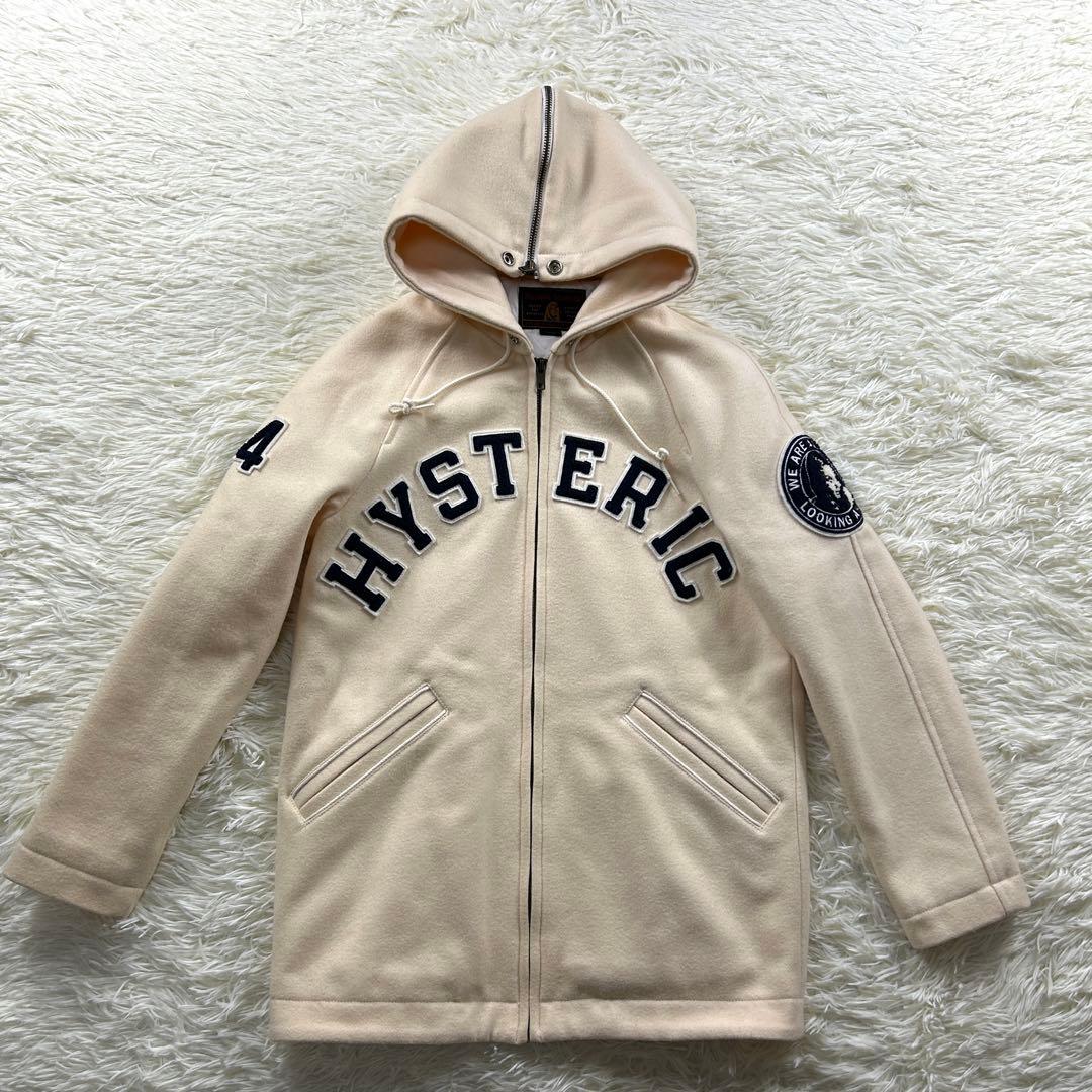 ヒステリックグラマー　フード　スタジャン　ジップ ヒスガール　ワッペン