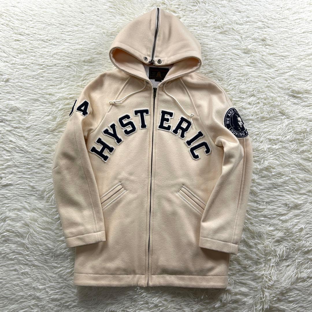 ヒステリックグラマー　フード　スタジャン　ジップ ヒスガール　ワッペン