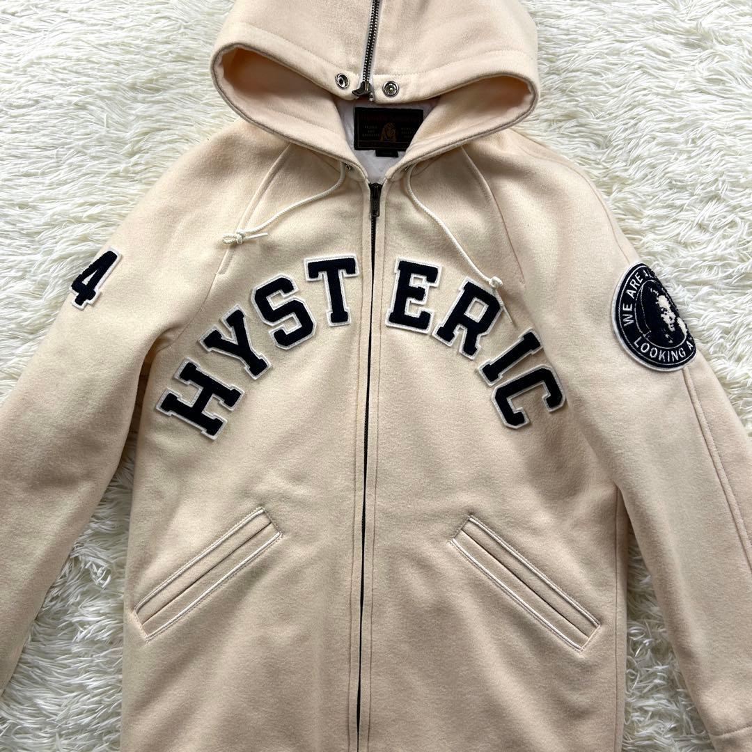 ヒステリックグラマー　フード　スタジャン　ジップ ヒスガール　ワッペン