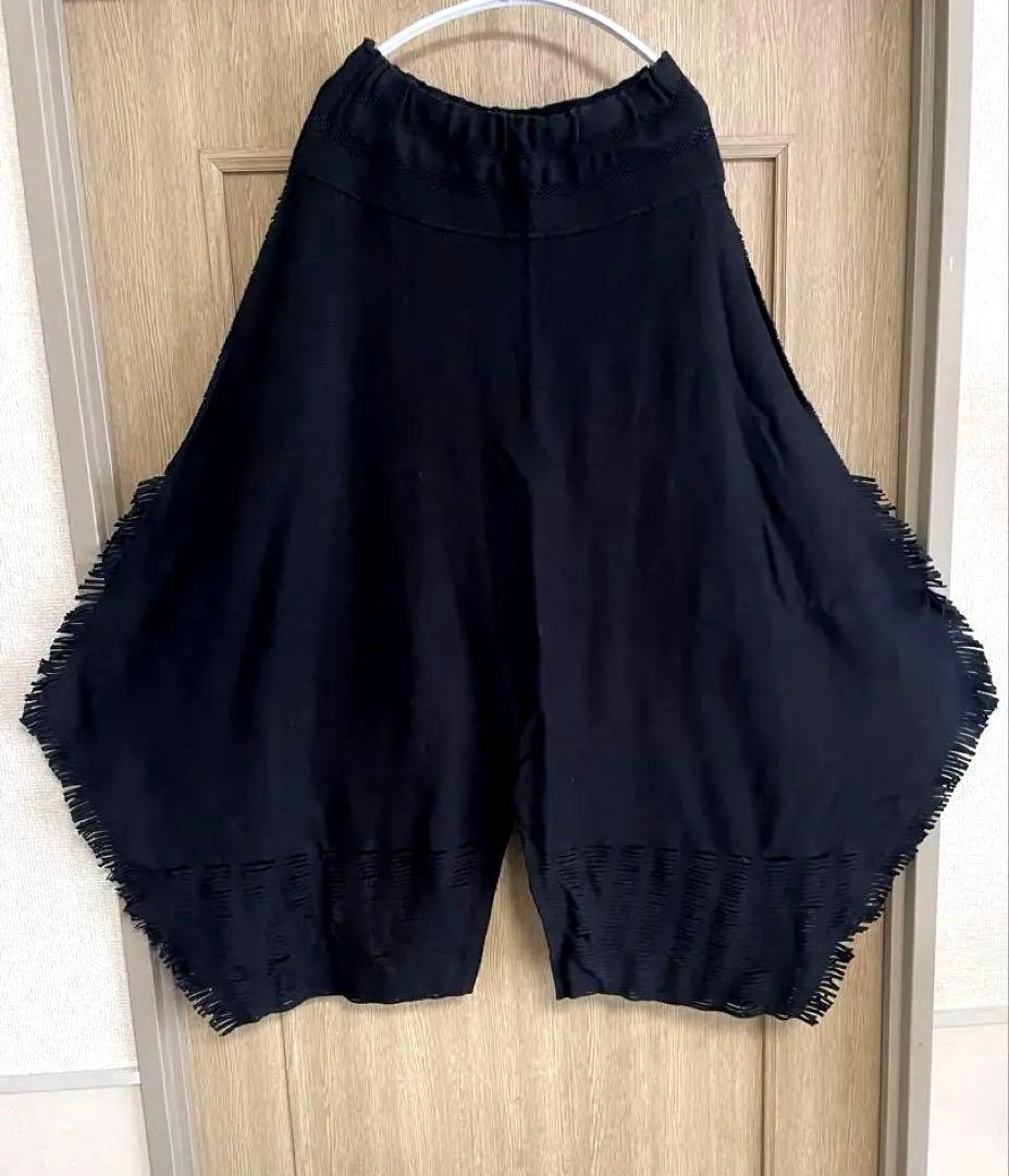 ISSEY MIYAKE 黒 フリンジ サルエルパンツ