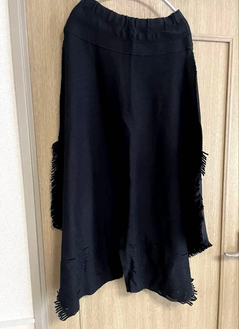 ISSEY MIYAKE 黒 フリンジ サルエルパンツ