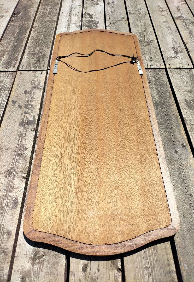 M♦ヴィンテージ 木製 ウォールミラー 木枠　壁掛け