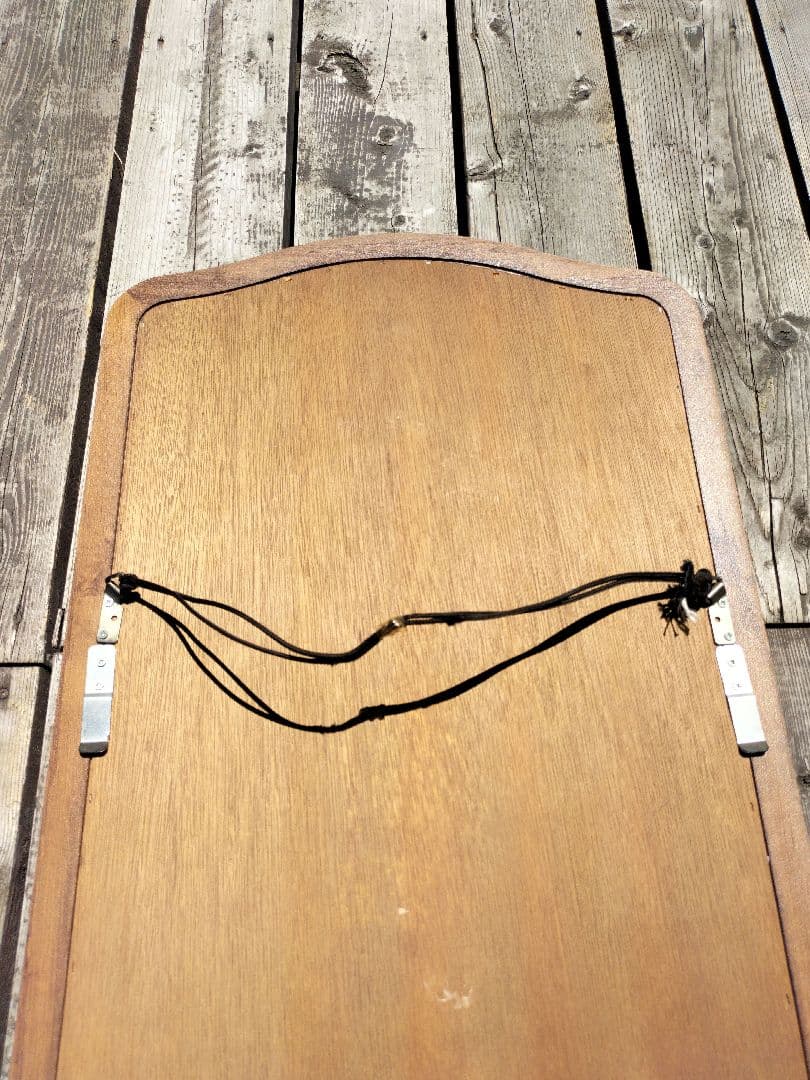 M♦ヴィンテージ 木製 ウォールミラー 木枠　壁掛け