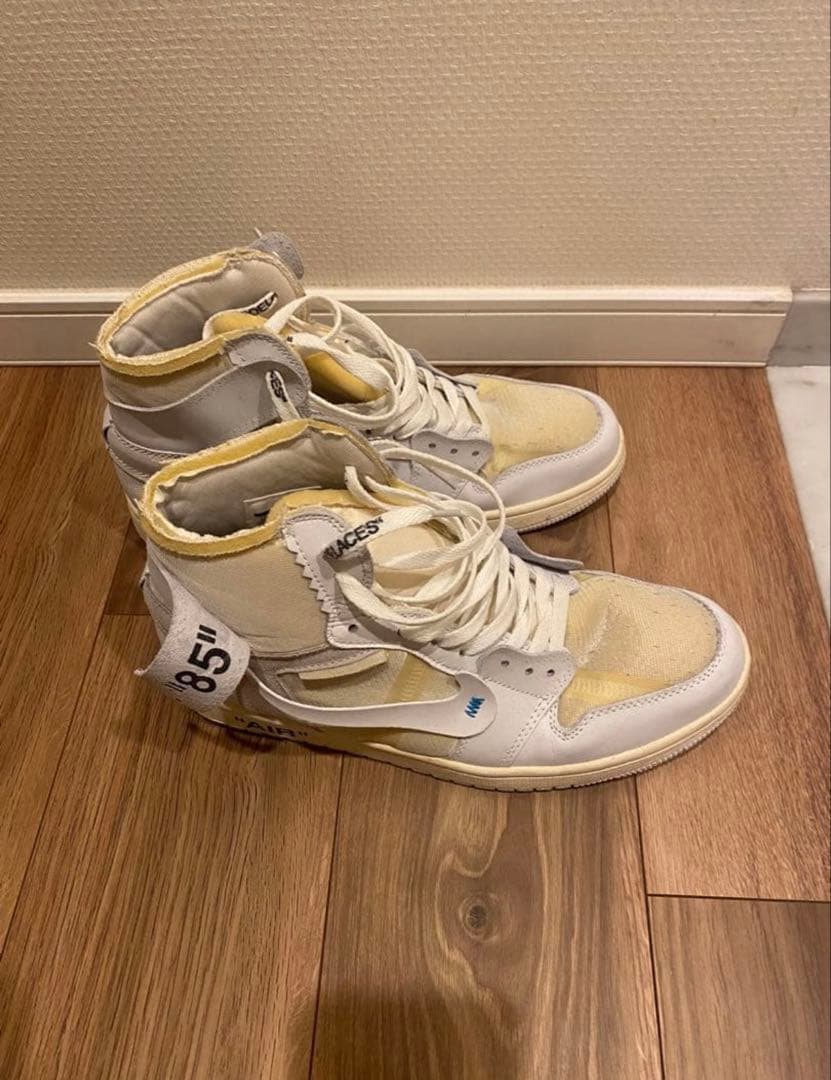 シューズ(男性用) Off-White Nike Air Jordan 1 White 28.5