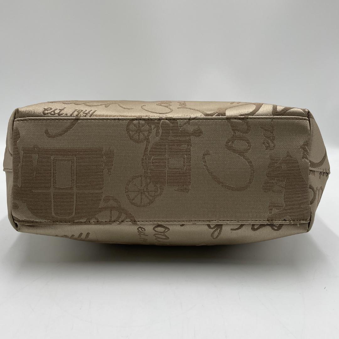 良品 COACH トートバッグ キャンバス ブラウン 馬車柄 肩掛け
