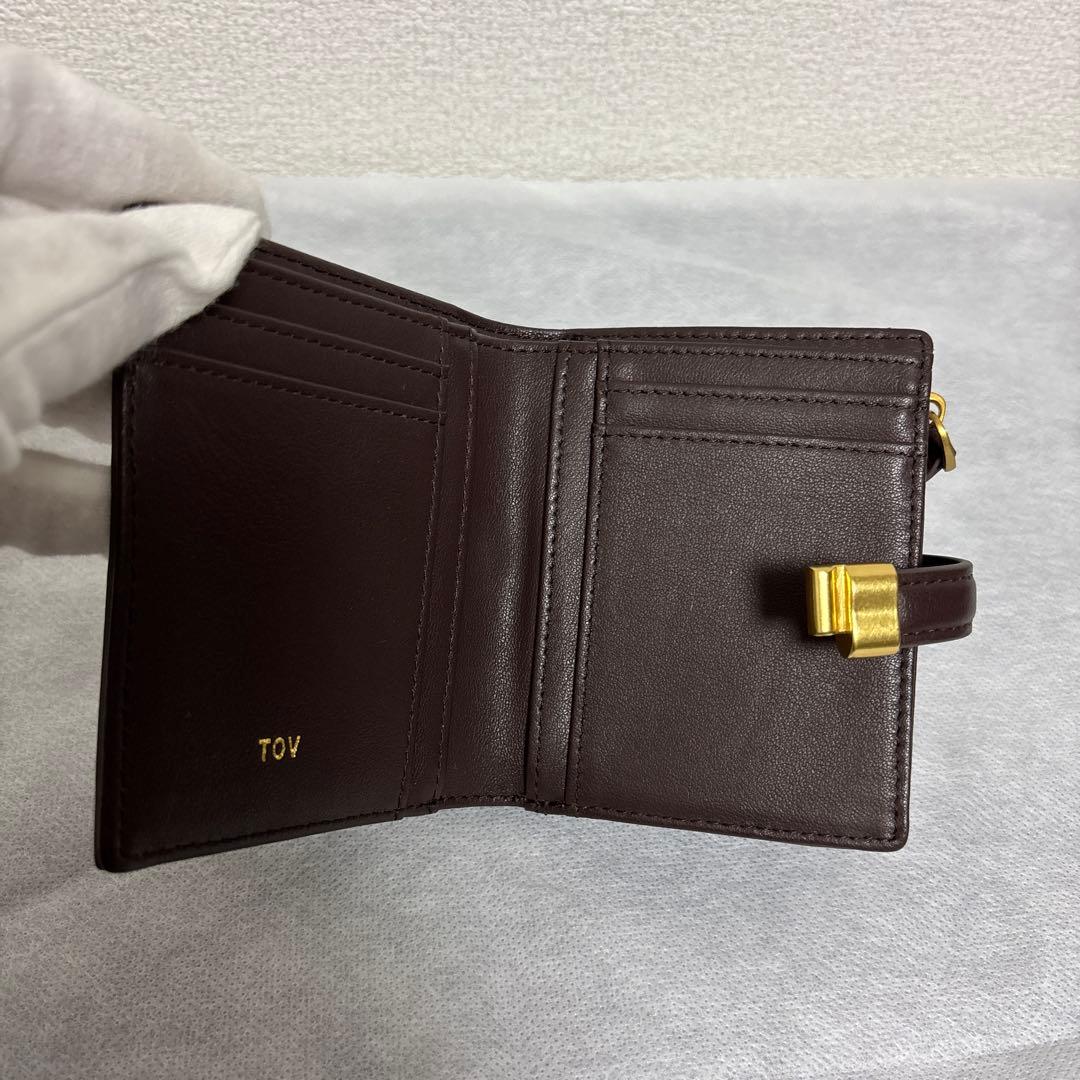 TOV PAON WALLET トーヴ　ポン　ブラウン　二つ折り財布