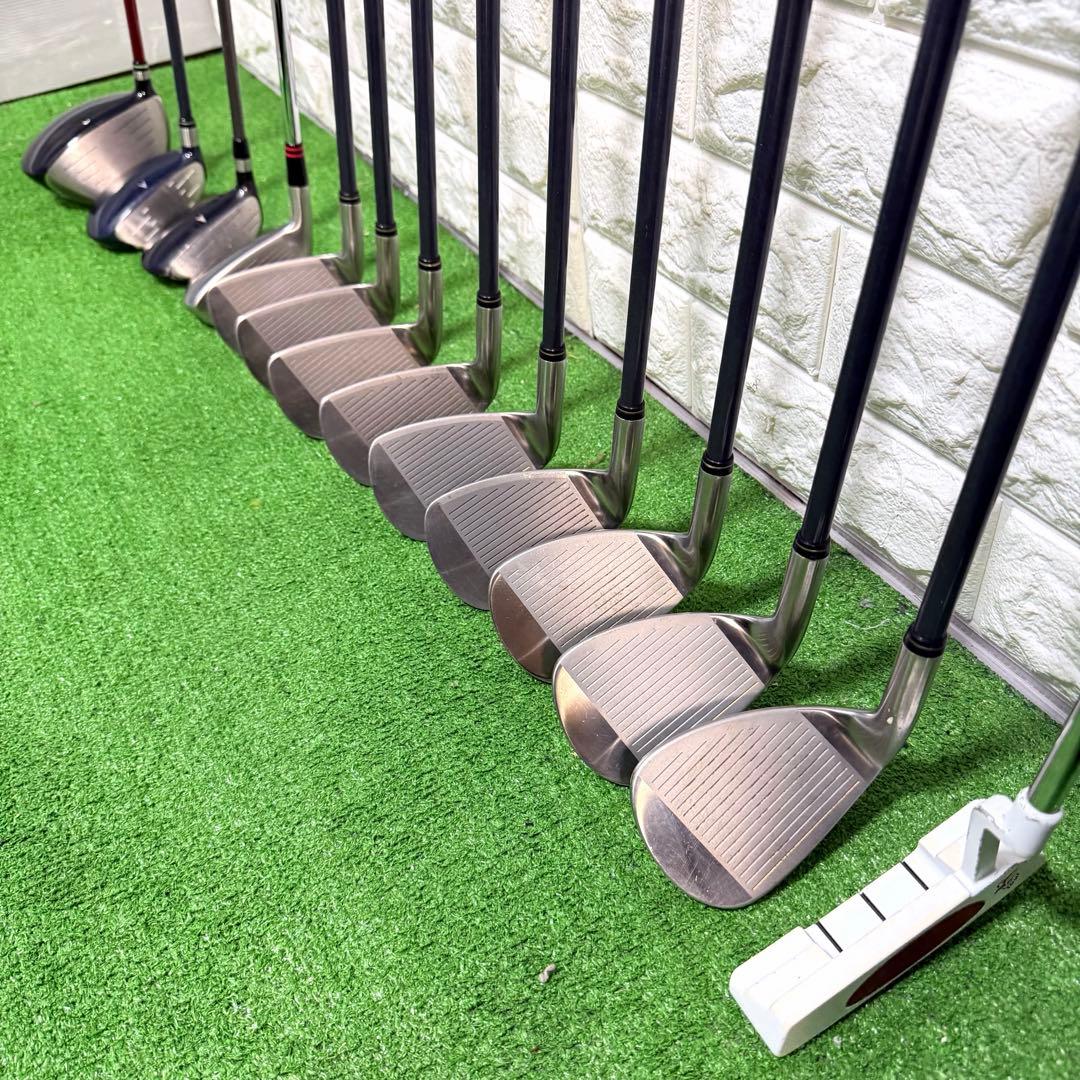 ゴルフセット　初心者応援　HI-BRID カーボンシャフト　飛距離抜群　メンズ