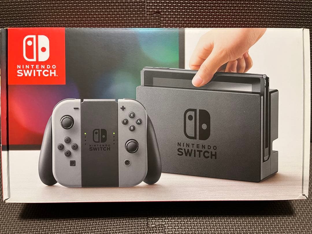 Nintendo Switch 本体 グレー (箱あり・キャリングケース付)