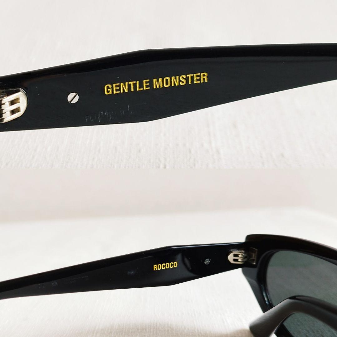 良品✨ジェントルモンスター　サングラス　ROCOCO01　ブラック　セルフレーム