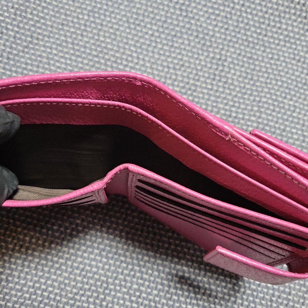 レア 極美品 GUCCI グッチ GGパターン キャンバス地 二つ折り財布