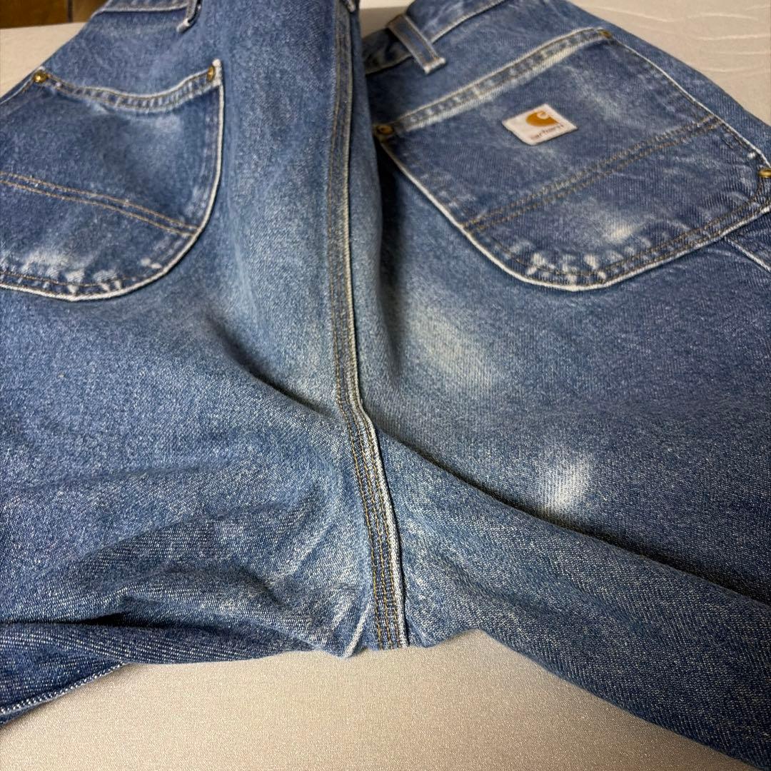 W38xL30 カーハート デニムペインターパンツ ダブルニー メキシコ製 ④