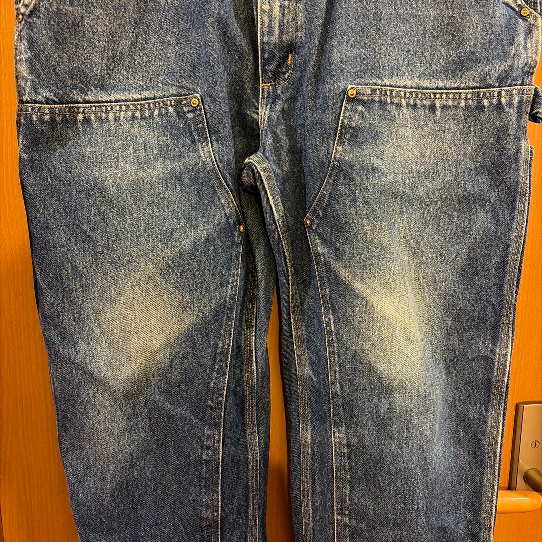 W38xL30 カーハート デニムペインターパンツ ダブルニー メキシコ製 ④