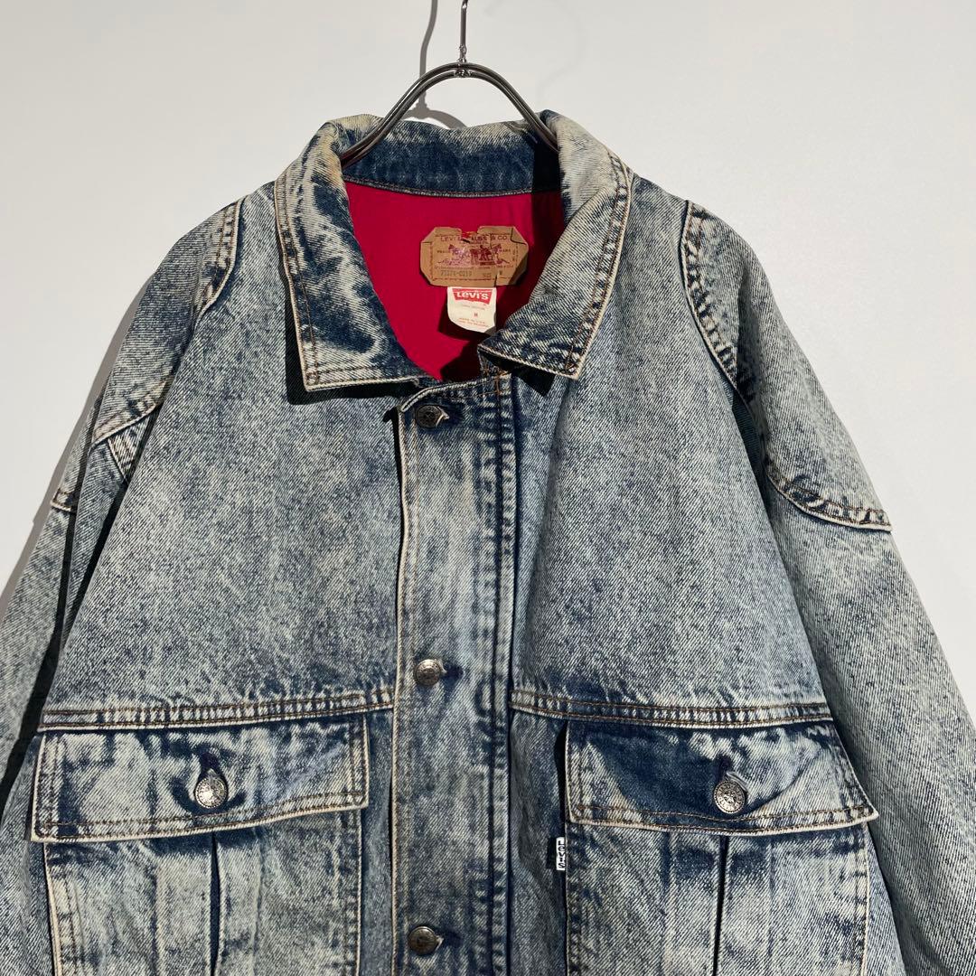 90s Levi's 75074 デニムジャケット　ケミカルウォッシュ　USA製