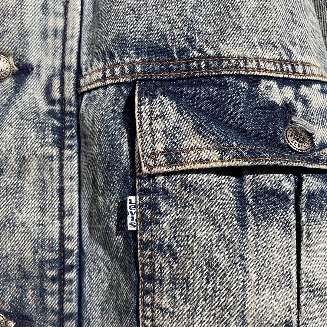 90s Levi's 75074 デニムジャケット　ケミカルウォッシュ　USA製