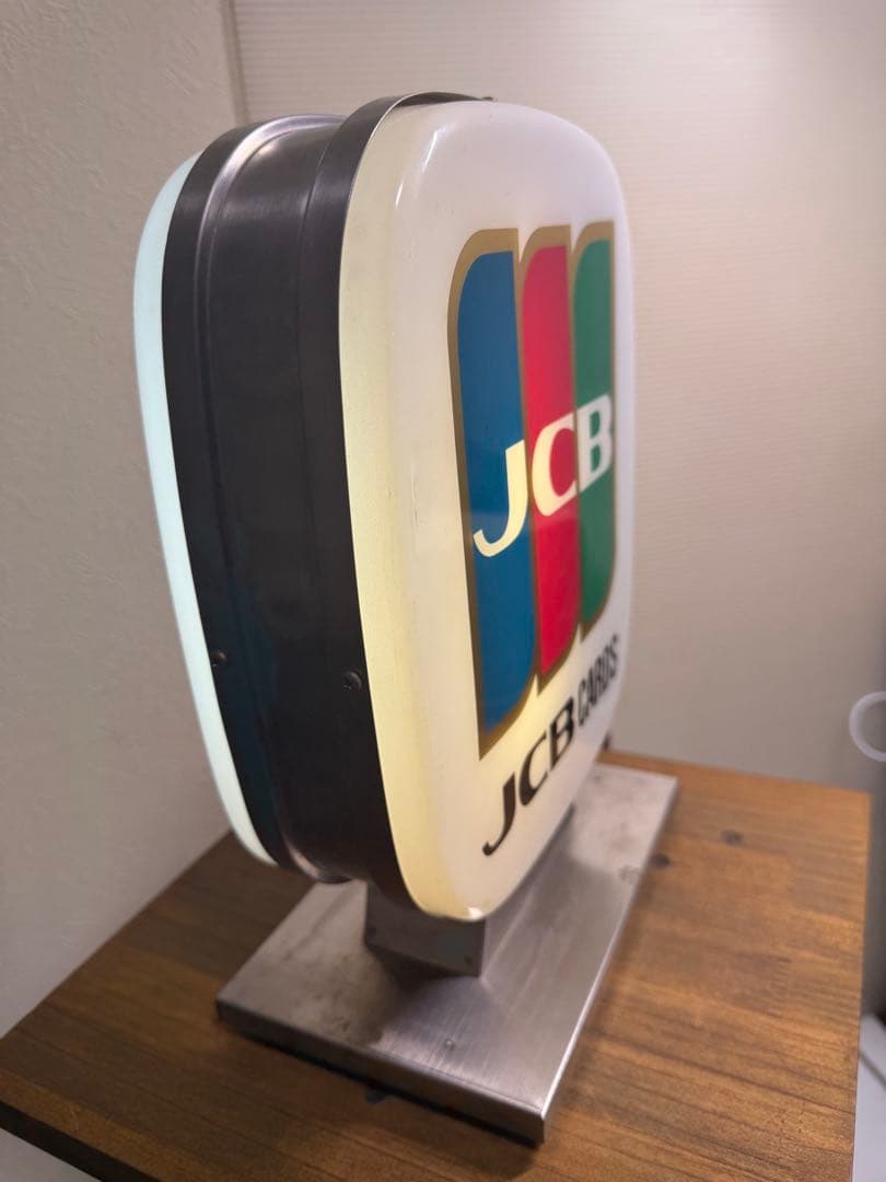 JCBカード電飾看板　置き型　昭和レトロ　非売品難有り