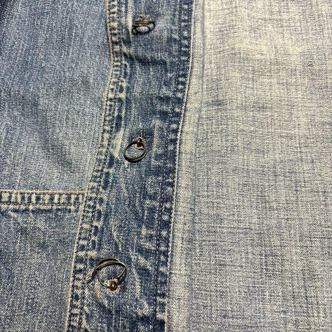 40s usnavy ショールカラーデニムジャケット