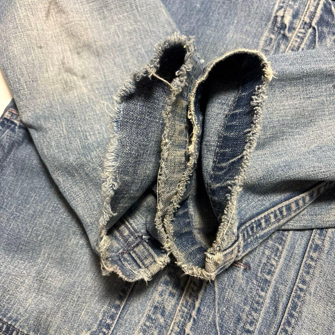 40s usnavy ショールカラーデニムジャケット