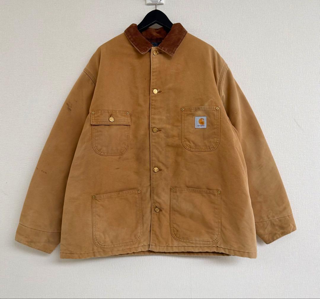 スペシャル 80s 星タグ アメリカ製 カーハート チョアコート L ブラウン