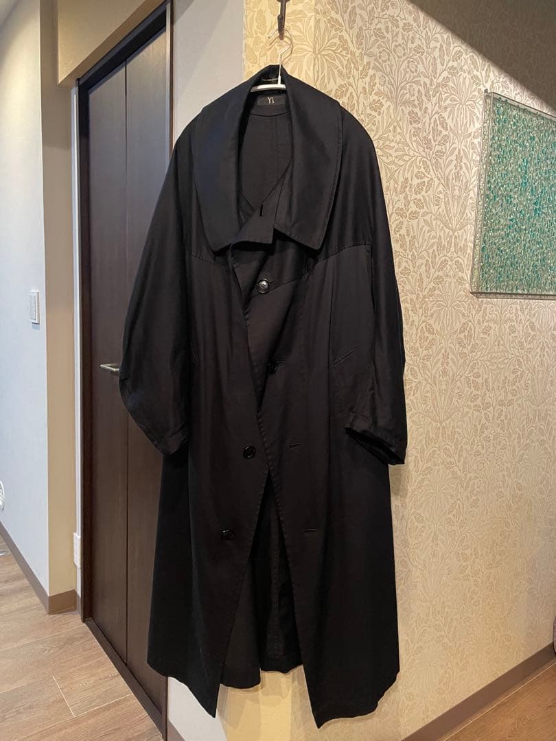 Y's コットンツイル　ロングケープコート
