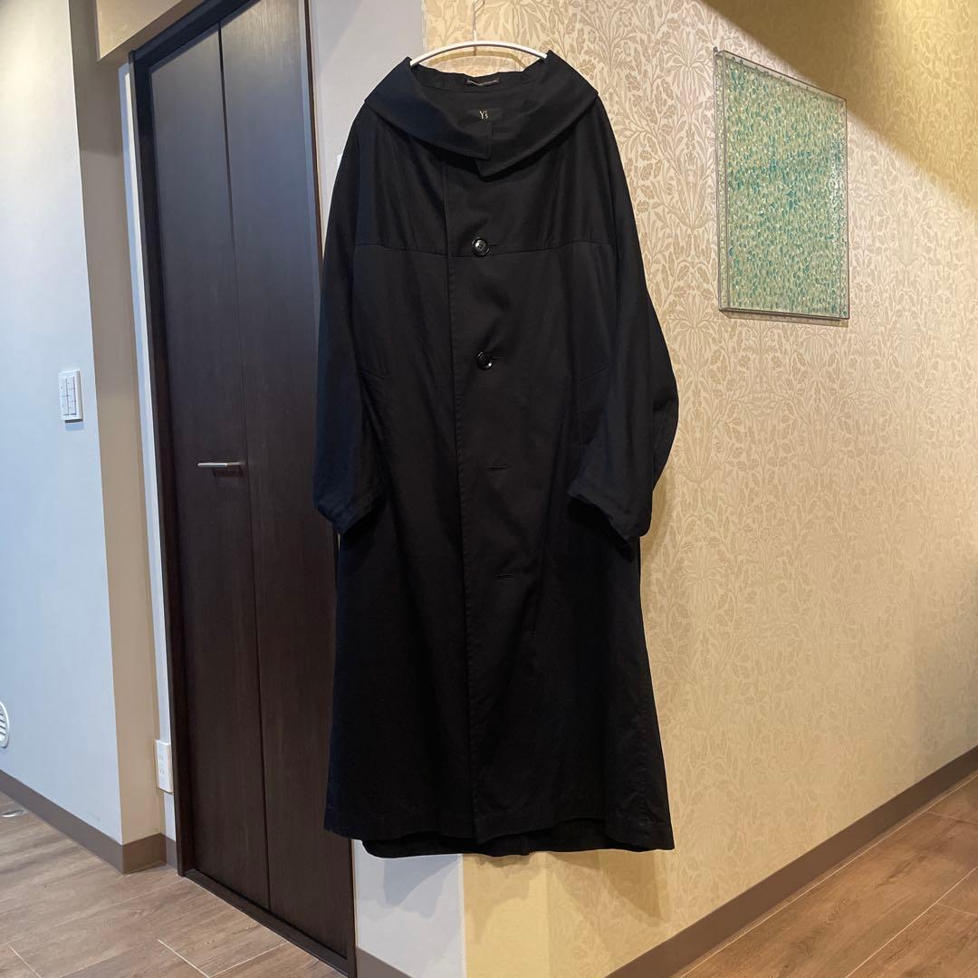 Y's コットンツイル　ロングケープコート