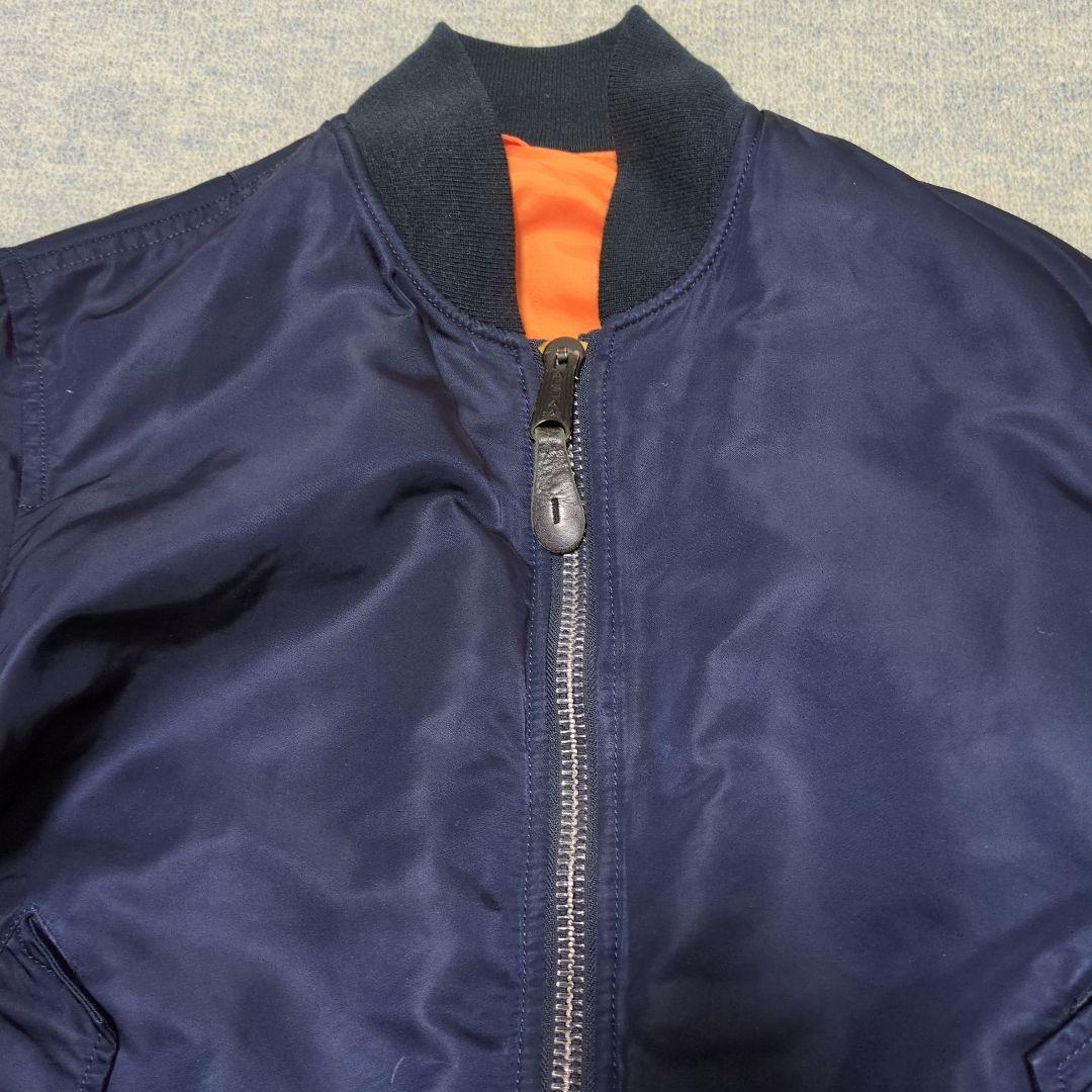 ALPHA INDUSTRIES MA-1 フライトジャケット ネイビー М