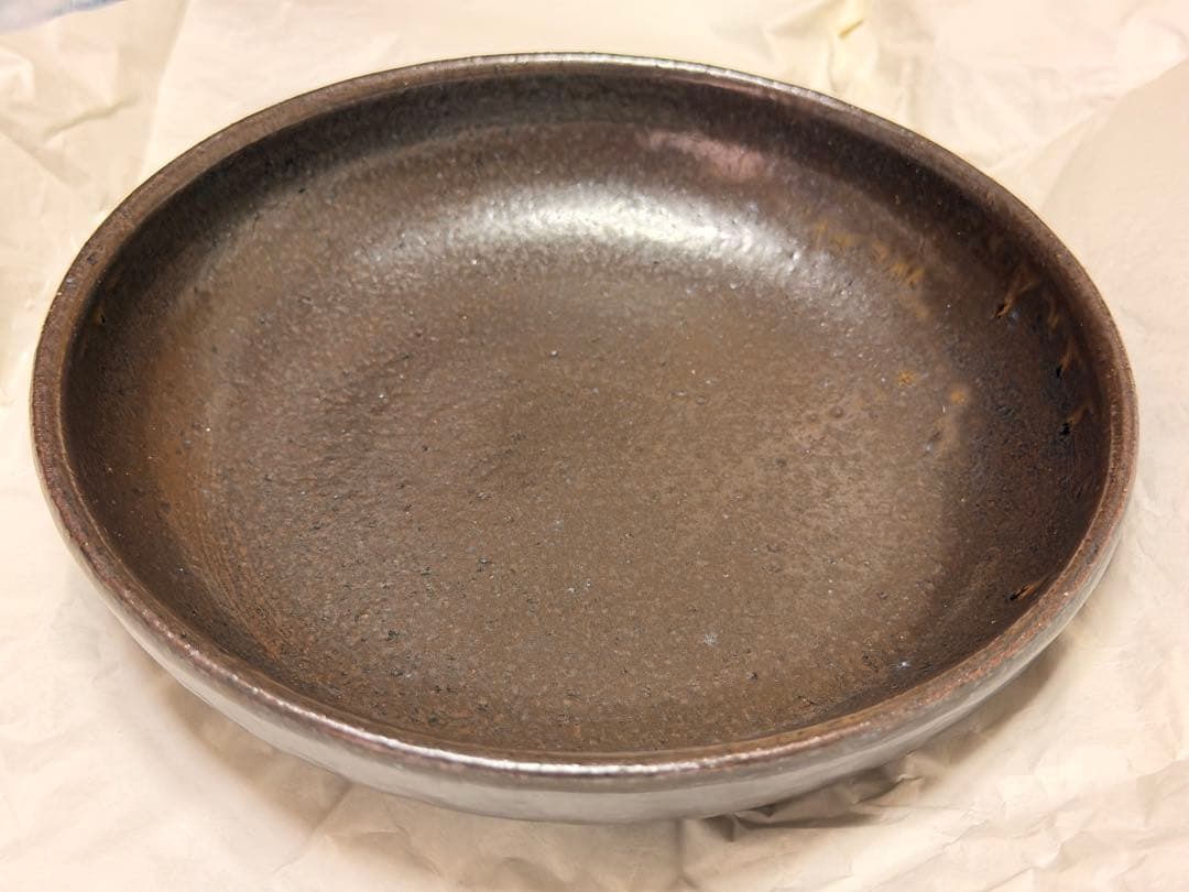 越前焼／皿／そば／新品