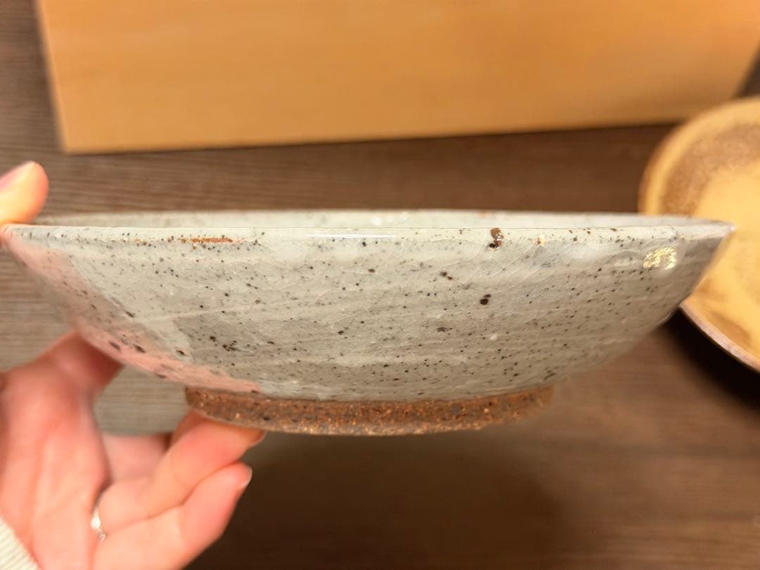 越前焼／皿／そば／新品