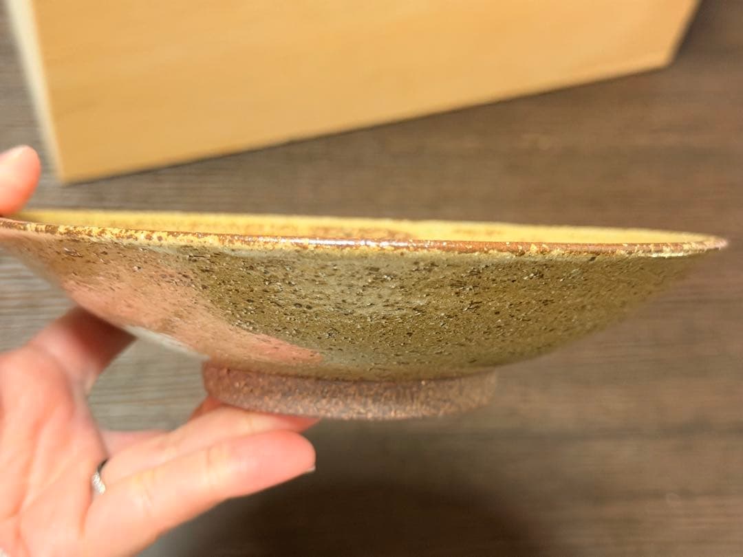 越前焼／皿／そば／新品