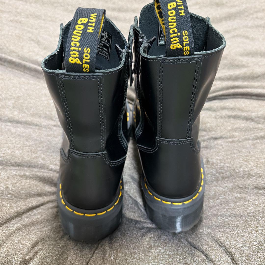 ドクターマーチン 8ホールブーツ 厚底 ジェイドン サイドジップ ブラック