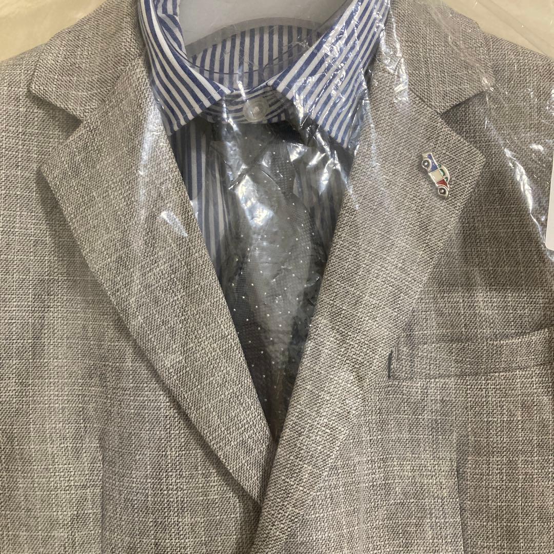 プティマイン グレー フォーマルスーツ 130cm