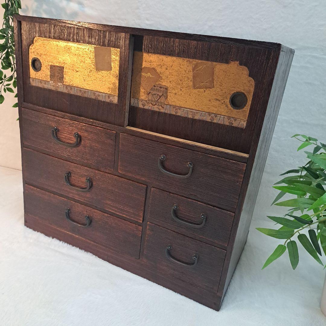 和風 昭和レトロ 水屋箪笥 茶箪笥 古家具 アンティーク古道具
