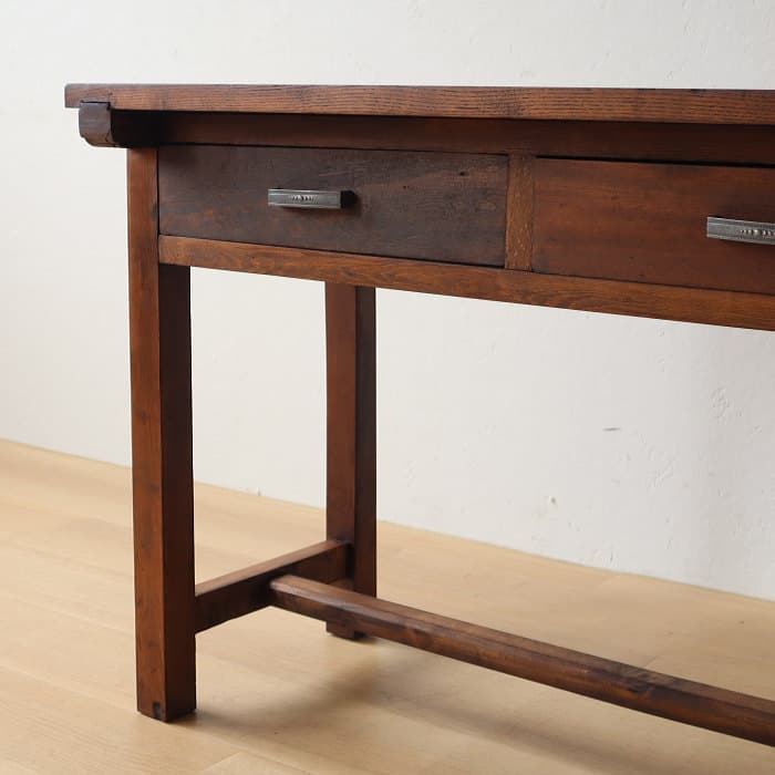 【puku】アンティーク 引き出し2杯 平机