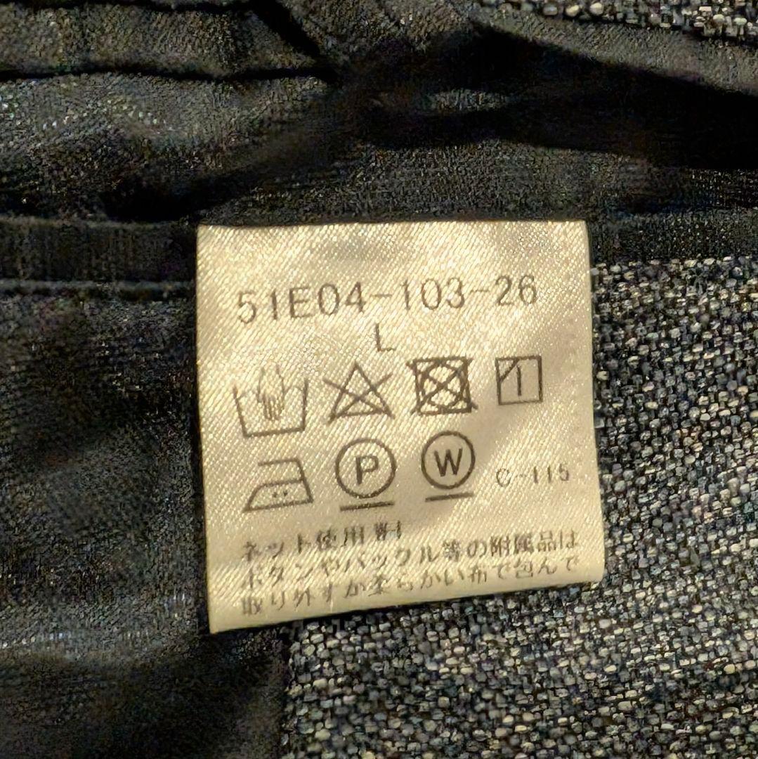 【美品】L ブラックレーベル アンコンジャケット クレストブリッジ メランジ