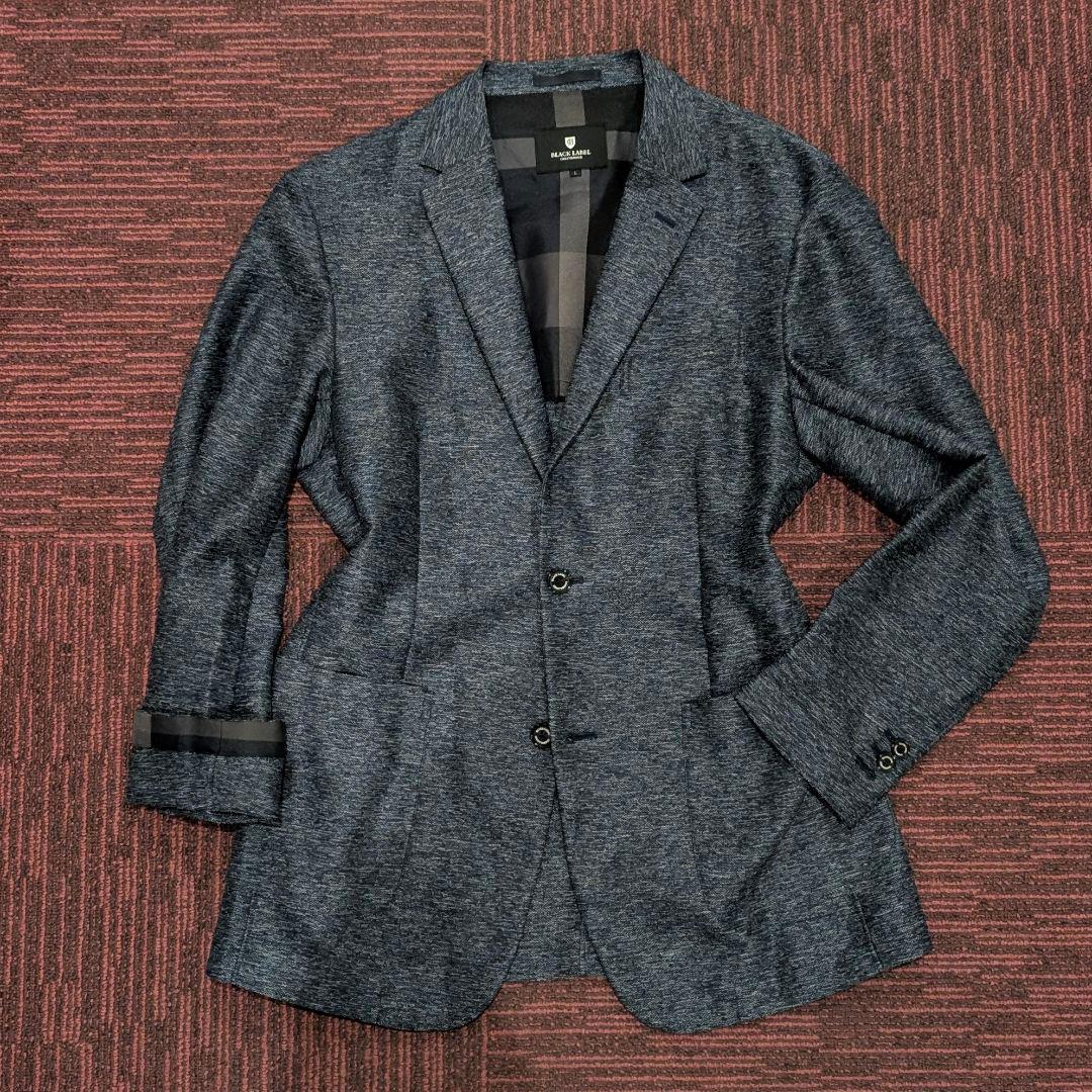 【美品】L ブラックレーベル アンコンジャケット クレストブリッジ メランジ