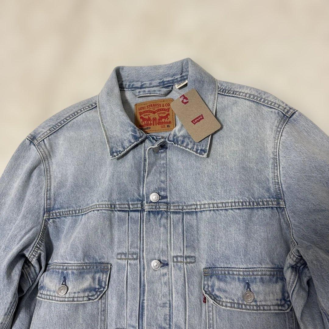 ビックサイズ【未使用タグ付き】リーバイス　2nd Gジャン3L 水色　綿100%