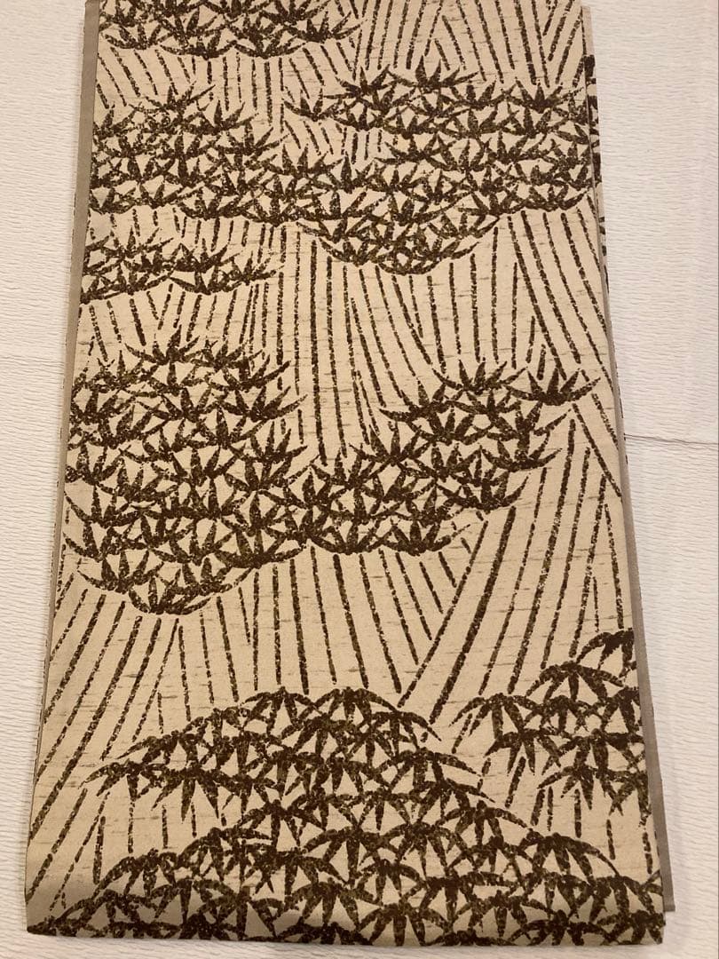 そ*ら様 手織　牛首紬袋帯