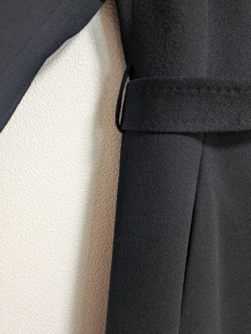 【未使用】UNTITLED カシミヤ100% ウエストリボン付きコート