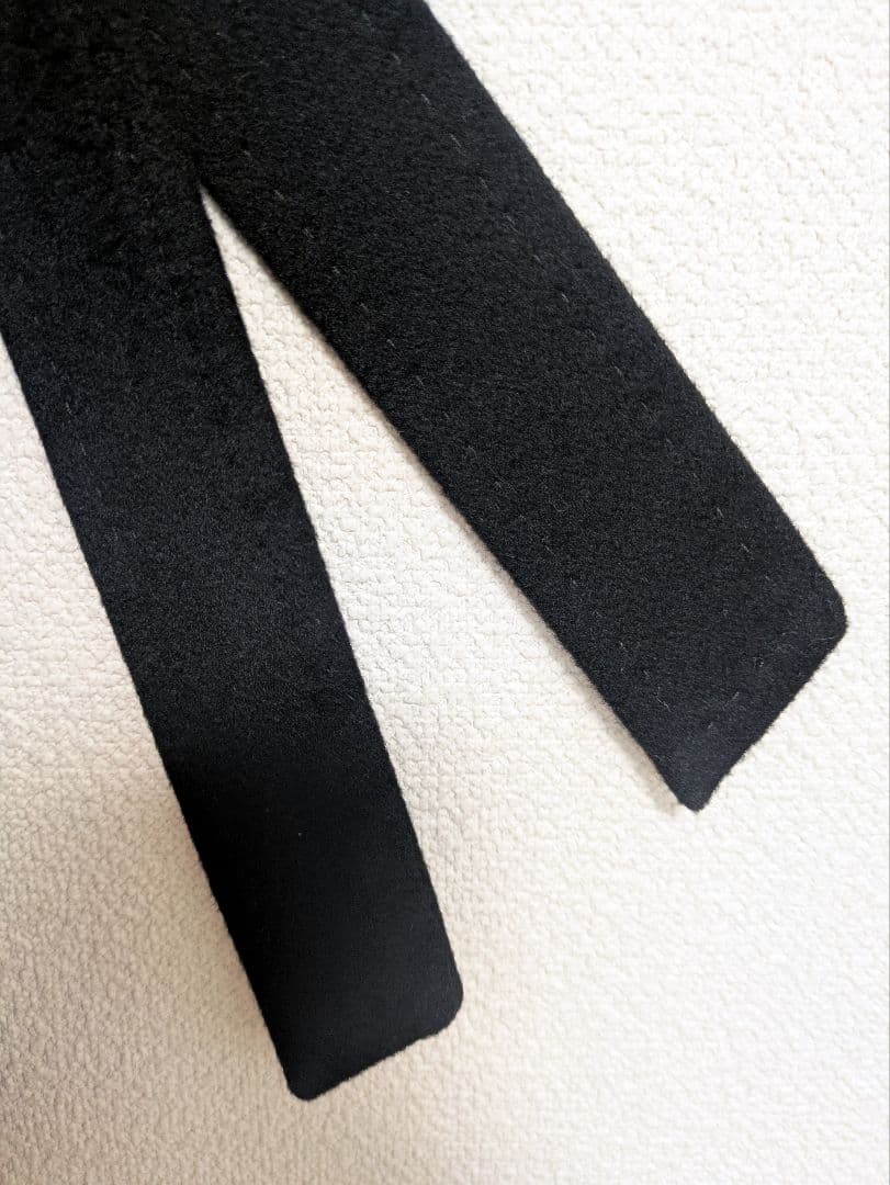 【未使用】UNTITLED カシミヤ100% ウエストリボン付きコート