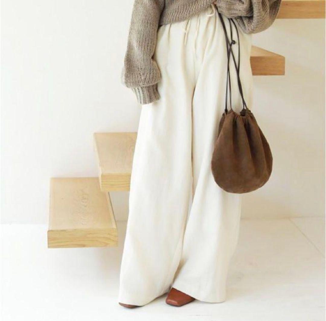 todayful トゥデイフルソフトウールパンツ ワイド