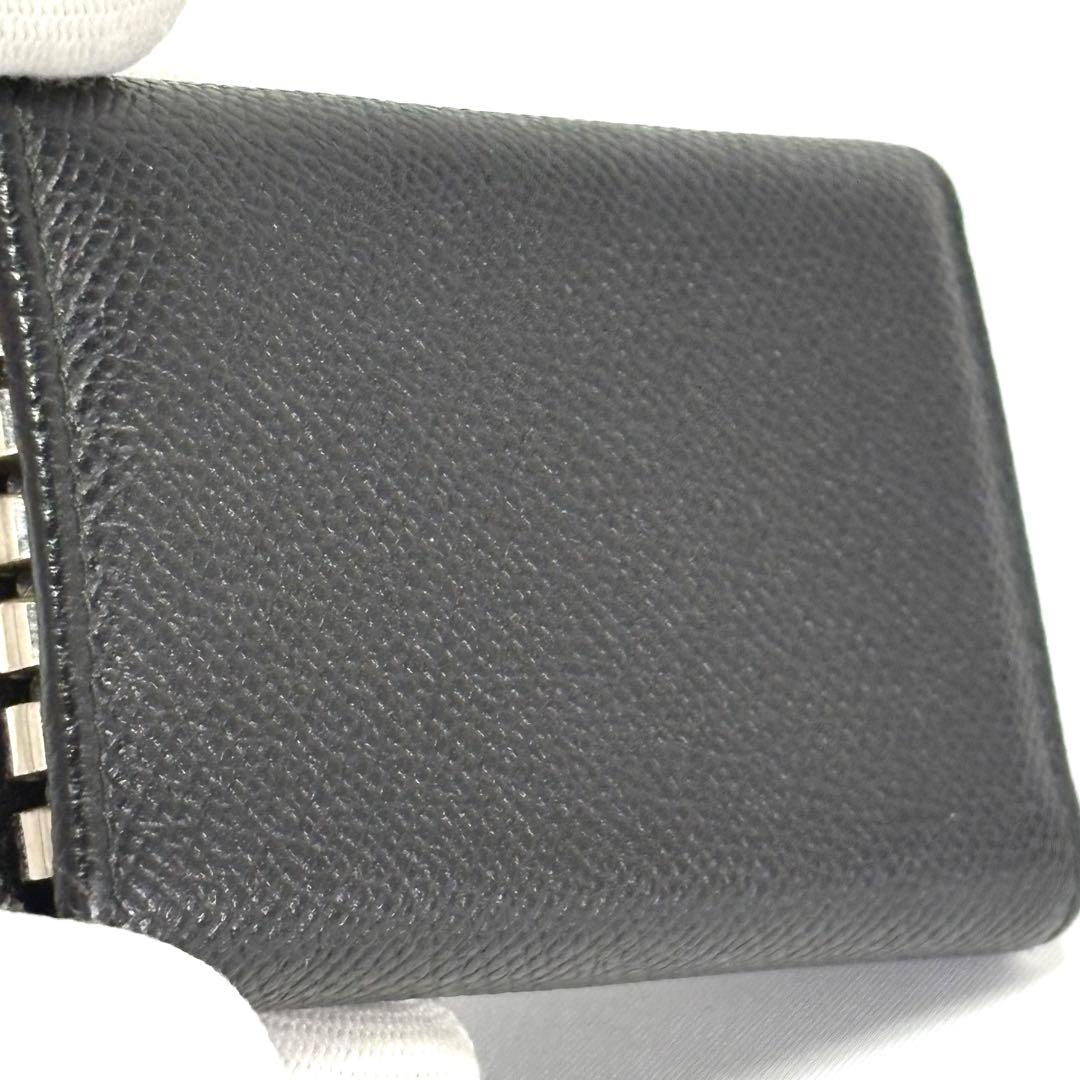 【定番 大人気】 BVLGARI ブルガリ 6連 キーケース ブラック ロゴ金具