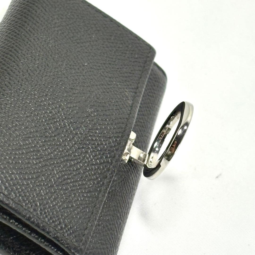 【定番 大人気】 BVLGARI ブルガリ 6連 キーケース ブラック ロゴ金具