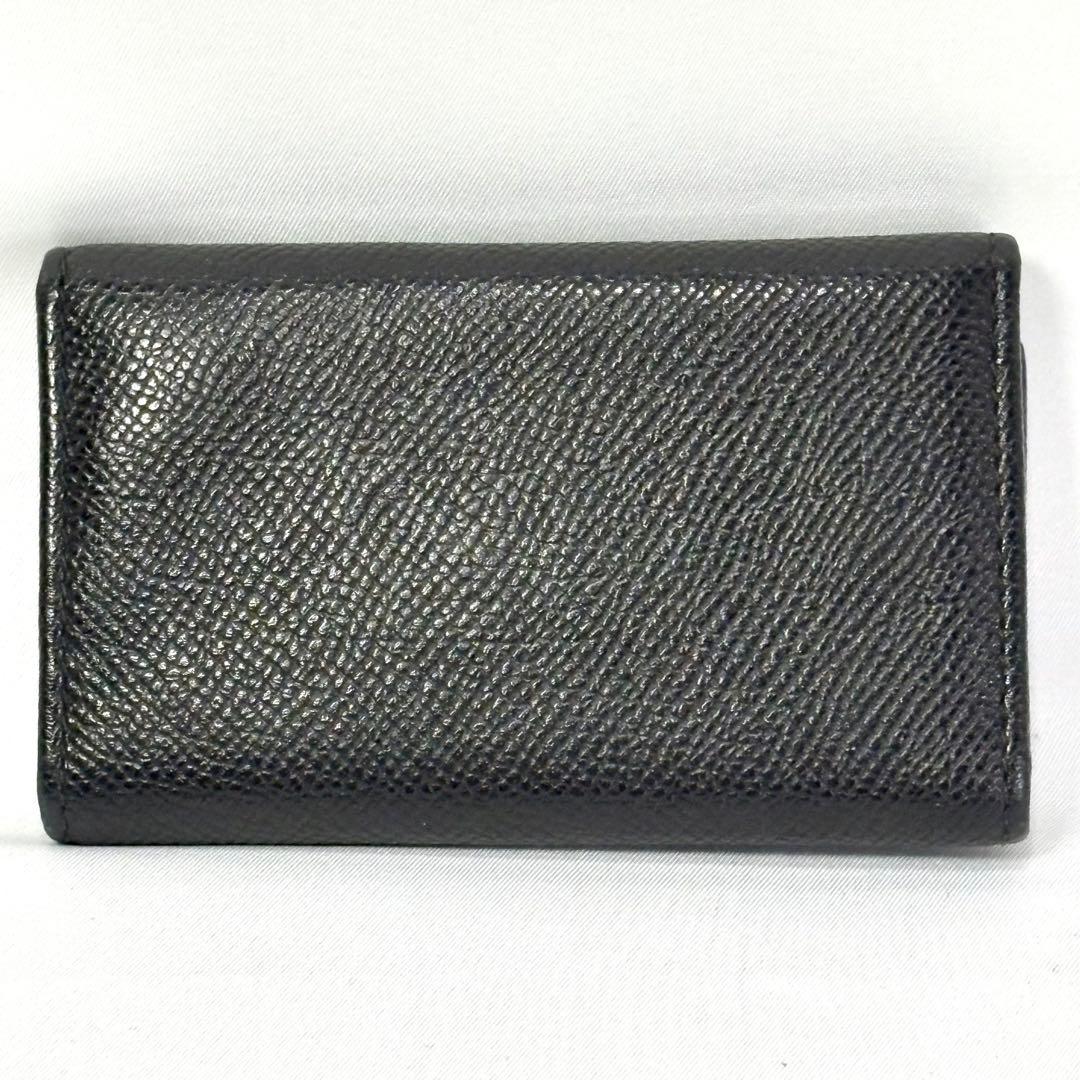 【定番 大人気】 BVLGARI ブルガリ 6連 キーケース ブラック ロゴ金具