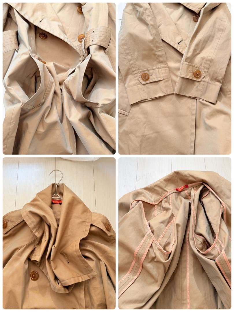 希少✨ ヴィヴィアンウエストウッド　女優襟　変形トレンチコート　ビッグカラー