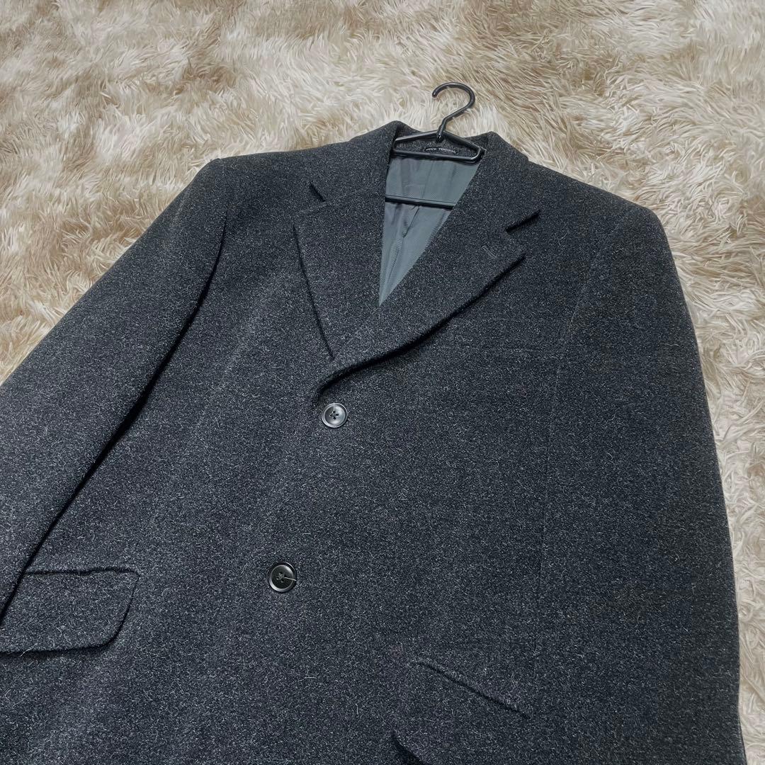 美品　メンズティノラス　チェスターコート　メンズ　メルトン　ロング　マキシ丈