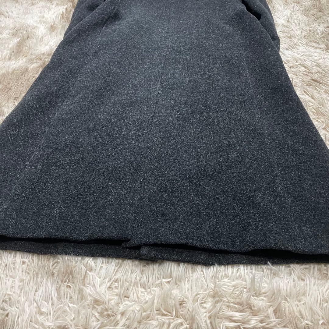 美品　メンズティノラス　チェスターコート　メンズ　メルトン　ロング　マキシ丈